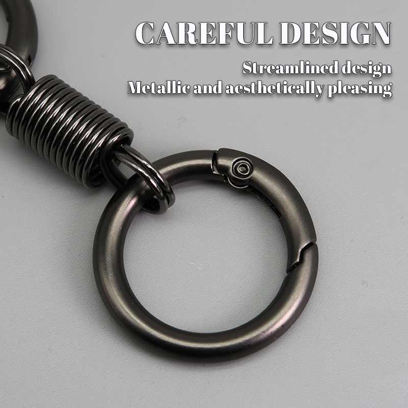 (🔥Last Day Promotion - 50% off)Nordic Retro Spring Double Ring Keychain