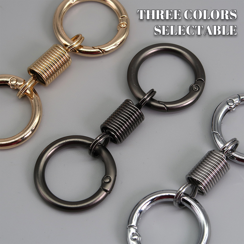(🔥Last Day Promotion - 50% off)Nordic Retro Spring Double Ring Keychain