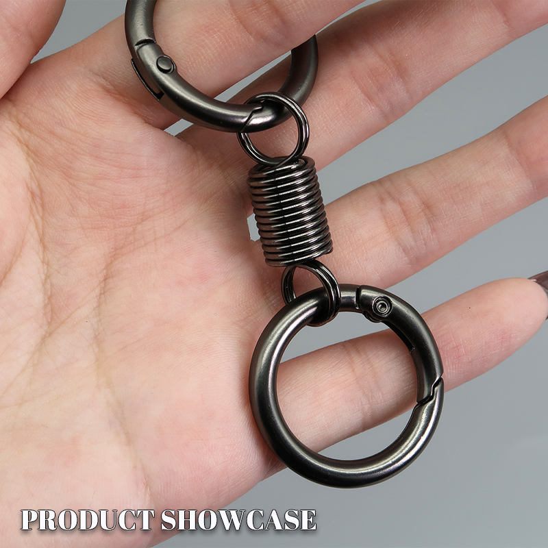 (🔥Last Day Promotion - 50% off)Nordic Retro Spring Double Ring Keychain